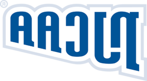 A blue and white logo for njcaa